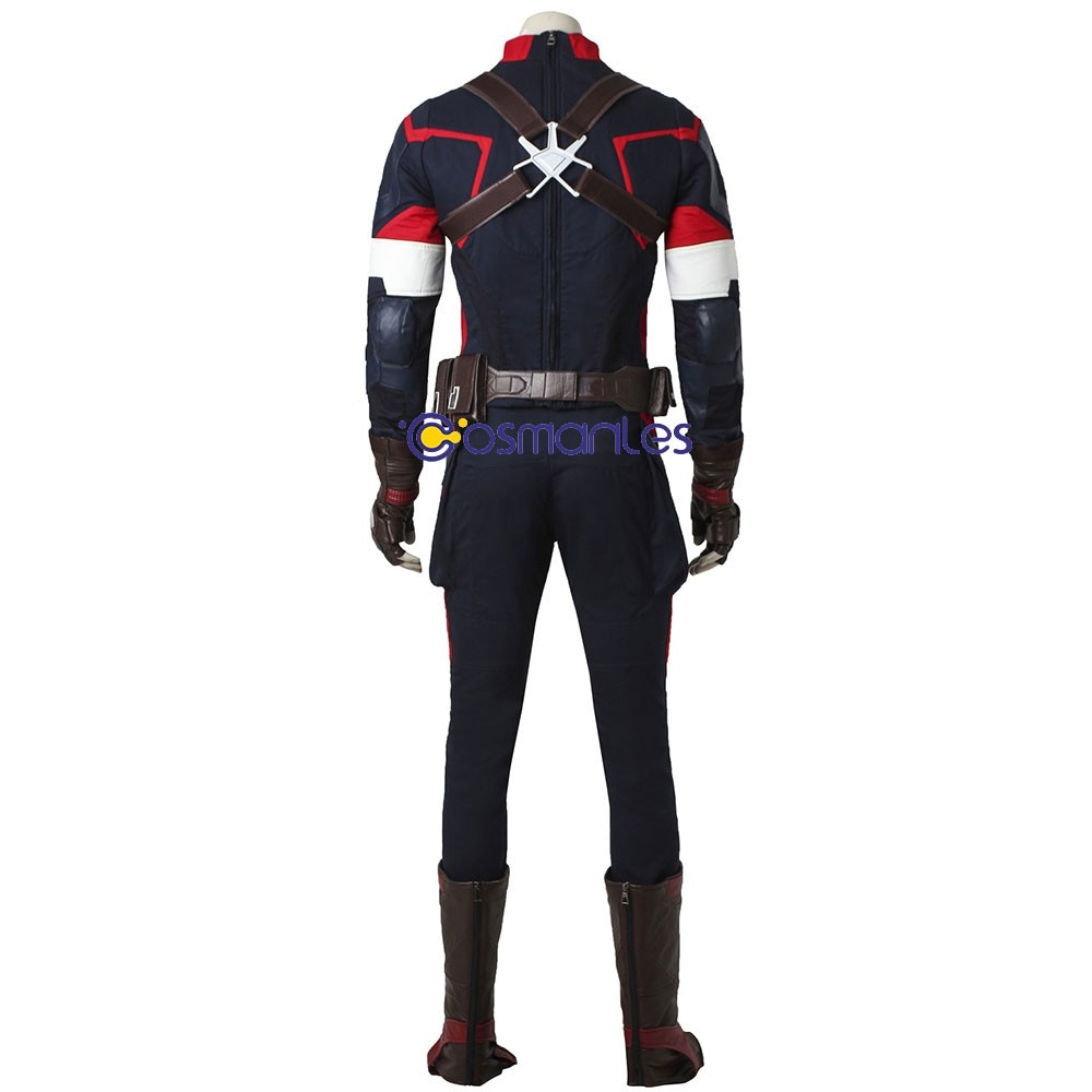 EE0371AA Avengers Age of Ultron Captain America Cosplay Costume Whole Set 