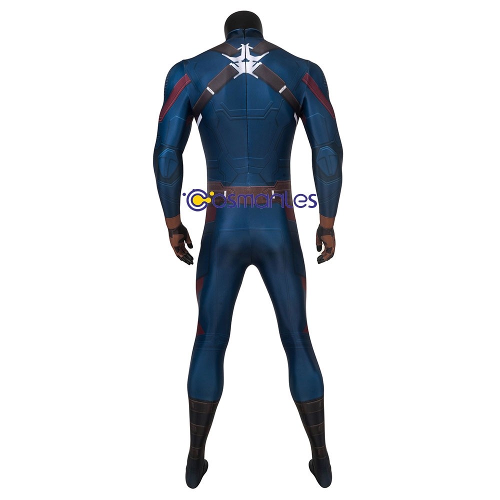 Details about   The Winter Soldier Captain America Steve Roger Zentai Jumpsuit Cosplay Halloween 