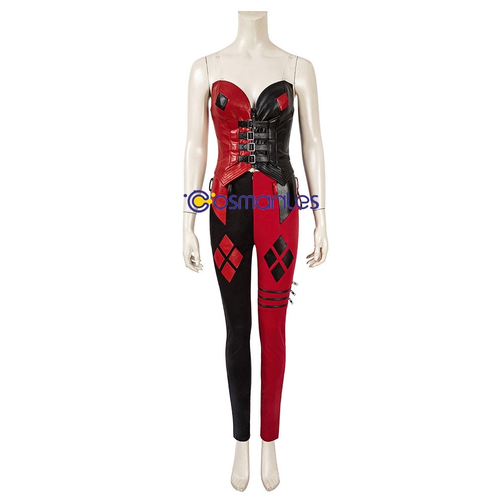 The Suicide Squad 2 Harley Quinn Full Set Halloween Cosplay Costume with Shoes 