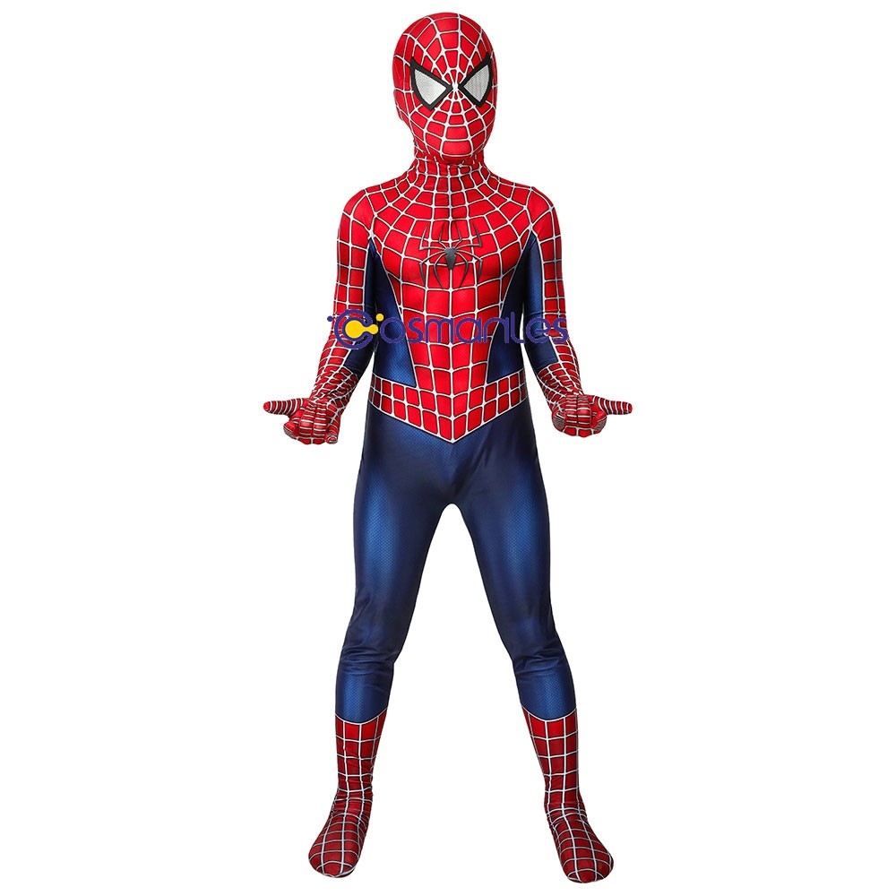 Kids Suit Tobey Maguire Spider-Man 2 Cosplay Costume