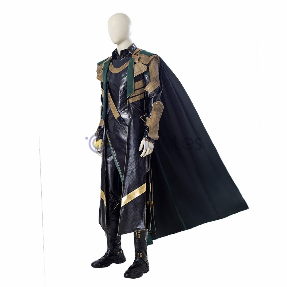 2021 TV Loki Cosplay Costume Deluxe Leather Outfit Custom Made lot