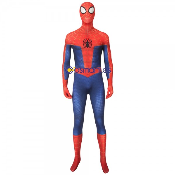 Spider-man Cosplay Suit Into the Spider-Verse Spandex Printed Cosplay Costume