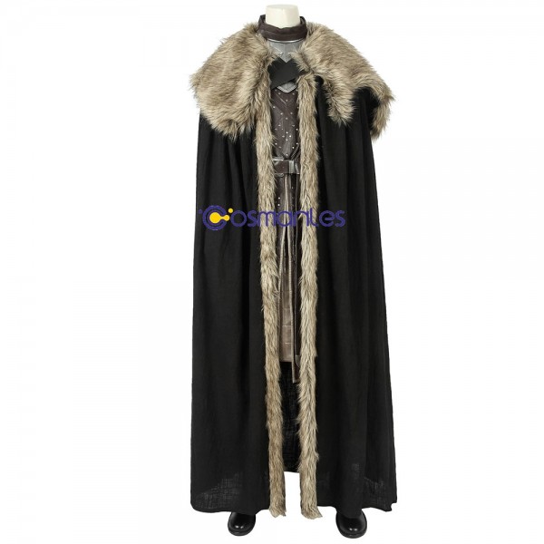 Jon Snow Suit GOT S8 King In The North Cosplay Outfits