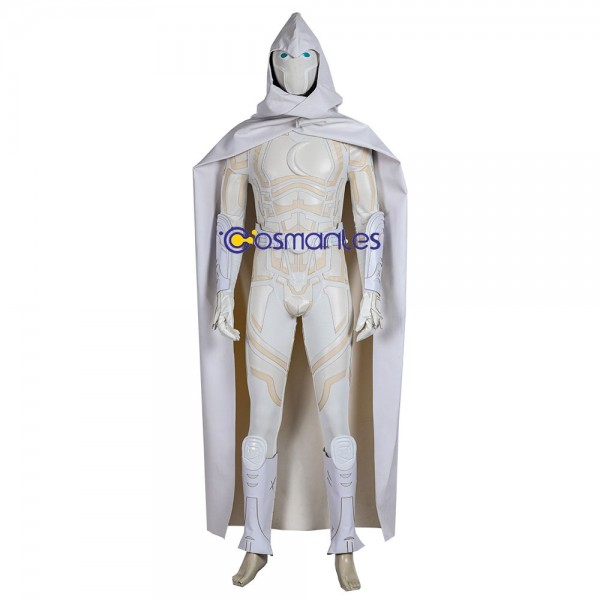 Moon Knight Cosplay Costume White Cloak Artificial Leather Cosplay Suit