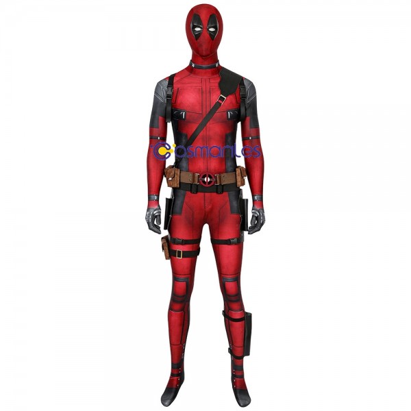 Deadpool Cosplay Costumes HQ Printed Spandex Deadpool Suit For Halloween Cosplay