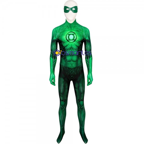 SuperHero Hal Jordan Spandex Cosplay Suit Green Lantern 3D Printed Cosplay Costume