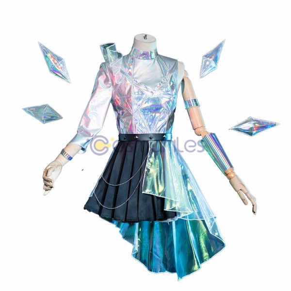 KDA All Out Ver.1 Cosplay Costumes Seraphine Top Level Cosplay Suit
