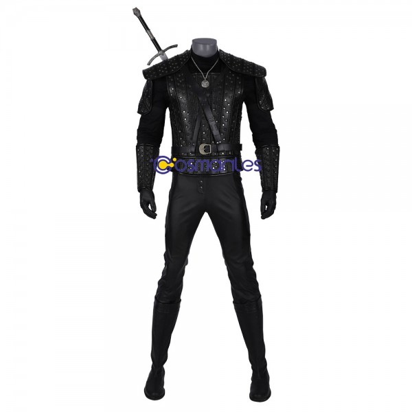 Geralt Cosplay Costumes The Witcher TV Drama Series Suit Xzw190293