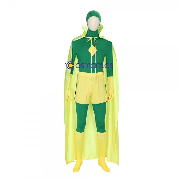 WandaVision Cosplay Costumes Vision Green Cosplay Suit