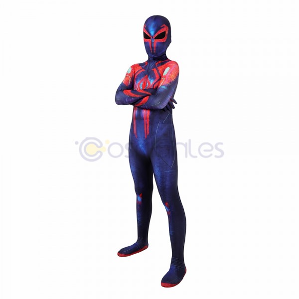Kids Spider-Man 2099 Miguel O'Hara Cosplay Suit For Halloween