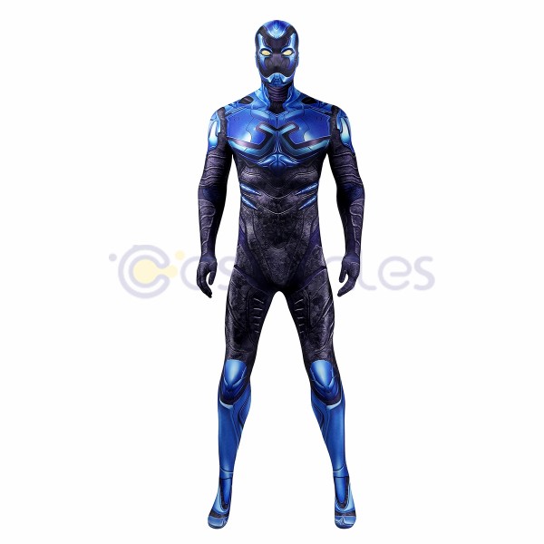 Blue Beetle Jaime Reyes Cosplay Costumes Spandex Printed Jumpsuits