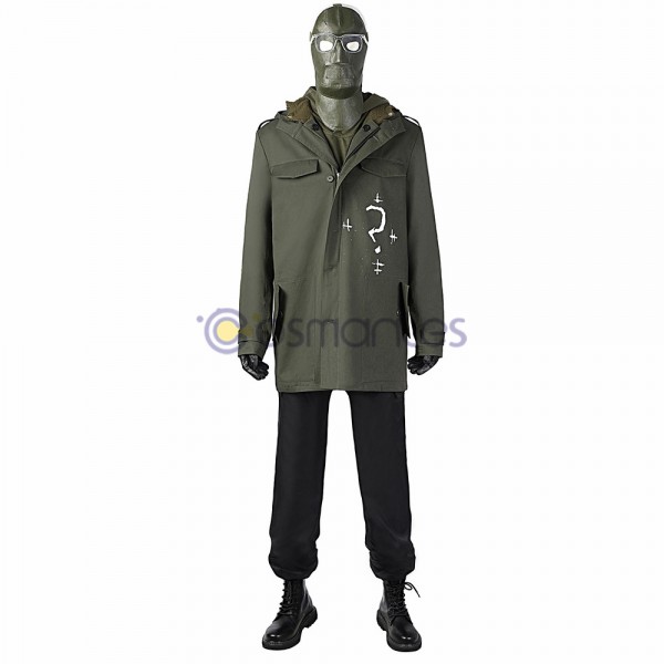 The Batman 2022 Cosplay Costumes Riddler Green Suit