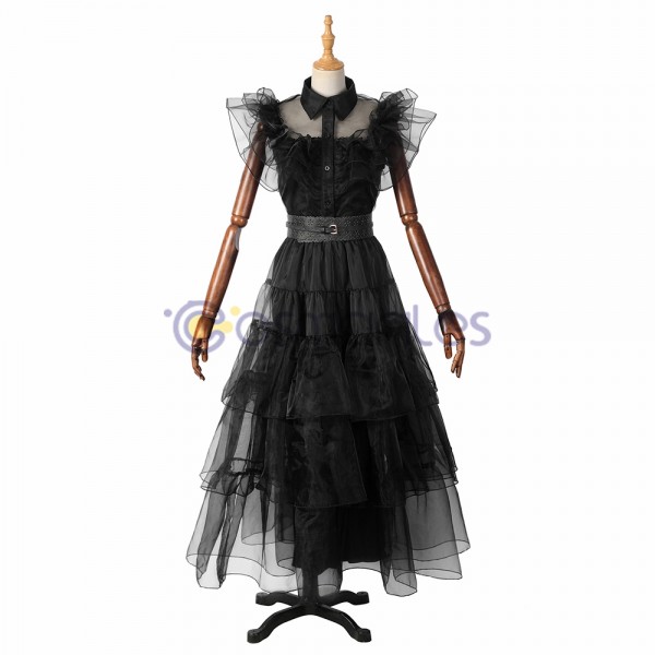 Wednesday Addams Cosplay Costumes The Addams Family Dance Dress