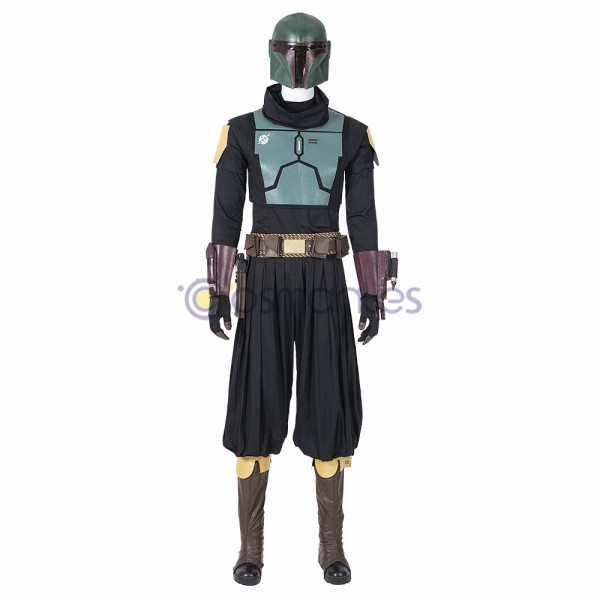 Mandalorian Cosplay Costumes Star Wars Boba Fett Top Level Suit