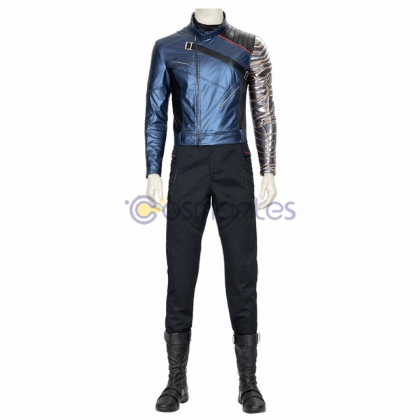 The Falcon and the Winter Soldier Cosplay Costumes Winter Soldier Leather Cosplay Suit