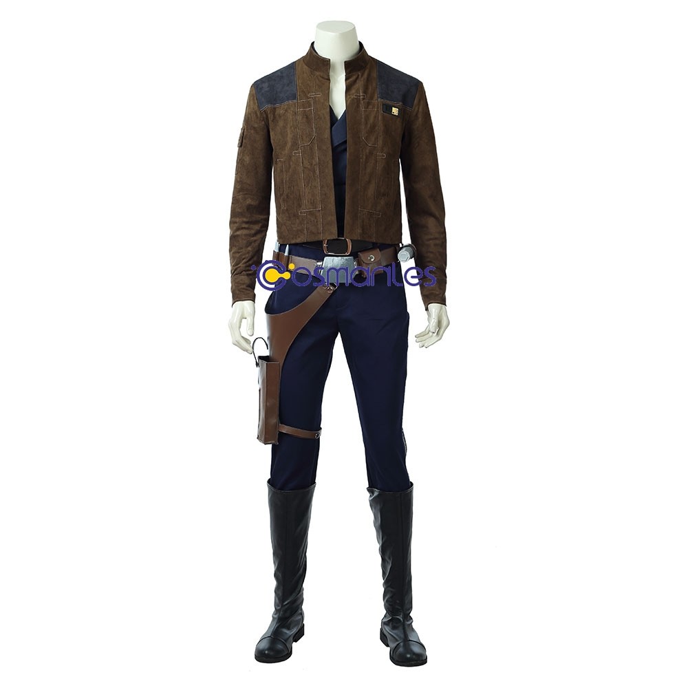 Details about   Star Wars the Force Awakens Han Solo Jacket Costume Cosplay #