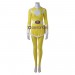 Yellow Ranger Cosplay Costumes Trini Kwan Mighty Morphin Power Rangers Suit