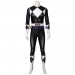 Black Power Rangers Suit Halloween Cosplay Costumes Spandex Printed Zentai Suit