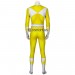 Yellow Ranger Spandex Cosplay Costume Mighty Morphin Power Rangers Cosplay Suit
