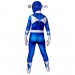 Kids Blue Ranger Spandex Printed Cosplay Suit Power Rangers Cosplay Costume