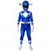 Kids Blue Ranger Spandex Printed Cosplay Suit Power Rangers Cosplay Costume