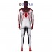 White Spider-man Cosplay Suit PS5 Spider-man Miles Morales Spandex Printed Cosplay Costume