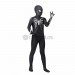 Kids Avenger Spiderman Suit Miles Morales PS5 Symbiote Black Spandex Printed Cosplay Costume