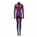 Captain Marvel Carol Danvers Cosplay Costumes Spandex Printed Jumpsuits