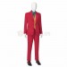 2019 Joker Cosplay Costumes Red Top Level Suits